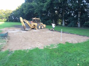 Udendørs Fitness Fundament Af Sand Bygges